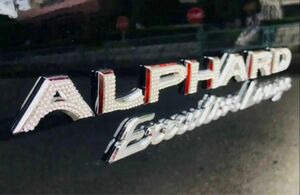 トヨタ ALPHARD アルファード 30系 前期 後期★リア エンブレム クリスタルタイプ ステッカー