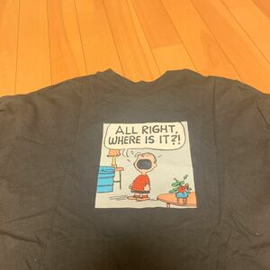 UNIQLO ユニクロ　Tシャツ　スヌーピー　黒　M ピーナッツ　