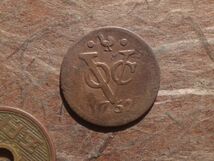 オランダ東インド会社(インドネシア) West Frisland　1Duit　銅貨　1752年　KM#131　(20.7mm, 2.9g) Mintmark Hen_画像1