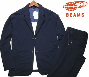  new goods spring thing XL V Beams BEAMS HEART V light punch suit Roo z Fit tailored jacket pants setup men's LL navy blue 