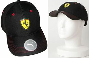  new goods V PUMA Puma FERRARI Ferrari Tracker cap men's free size hat cap black F1.. horse ru clair Schumacher 