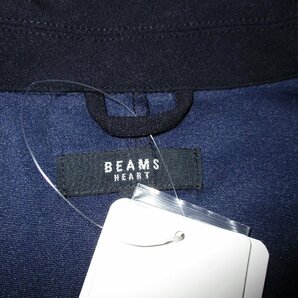 新品 春物 XL ▼ ビームス BEAMS HEART ▼ ライトポンチ スーツ ルーズフィット テーラードジャケット パンツ セットアップ メンズ LL 紺の画像2