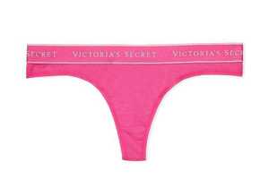 Victoria's Secret ヴィクトリア シークレット ロゴ コットン ソング パンティー Tバック ショーツ PINK 未開封品 送料無料