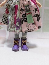 リカちゃんやネオブライスのかわいい革のドール用ブーツ☆ミニチュアブーツ☆靴☆ハンドメイド☆アウトフィット53_画像4