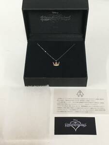 Y527-70 キングダム ハーツ ソラ チャームネックレス シルバー ペンダント アクセサリー 王冠