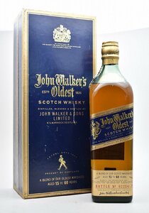 竜酒2695◆未開栓 John Walker's Oldest 15-60年 ブルーラベル 750ml43度 ジョニーウォーカー オールデスト スコッチ ウイスキー