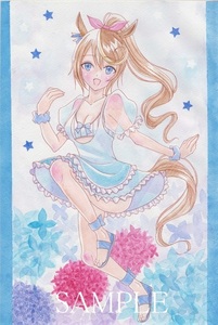 * same person watercolor painting illustration [ horse .~ Toukaiteio ~ swimsuit ( One-piece )]