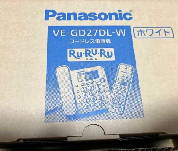 コードレス電話機 VE-GD27DL 2台セット（子機も2台・ホワイト） Panasonic