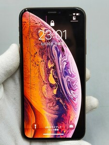 ☆Apple iPhoneXS 64GB ゴールド MTAY2J/A SIMフリー バッテリー最大容量85% au ネットワーク利用制限〇 IMEI357238092840870