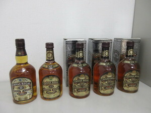 【未開栓・古酒】5本セット☆　CHIVAS REGAL シーバスリーガル　12年 750ml 43％　4本★　700ml 40% 1本　スコッチウイスキー　#36957~