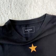 【良品】一枚で決まる逸品　F.C.real bristol Tシャツ M ブラック　F.C.R.B ロゴ　メンズ　ユニセックス　ビッグロゴ　カットソー_画像2