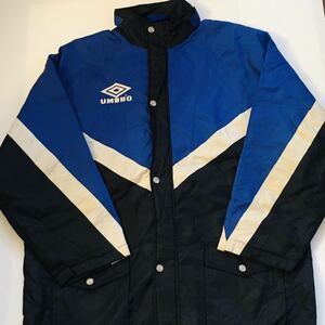  big size Umbro UMBRO XL sleet -n nylon jacket bench coat coach jacket black × blue × white 