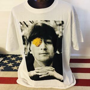 ビートルズ　The Beatles ジョンレノン　L バンドTシャツ