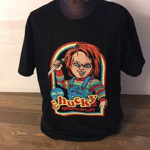 1988年代上映　チャイルドプレイ　チャッキー　L ムービーTシャツ　映画T