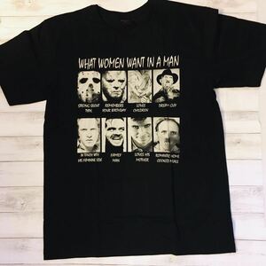 コレクターアイテム　L ホラー映画　ムービーTシャツ　ブラック