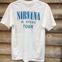 90年代バンド　ニルヴァーナ　Nirvana IN UTERO L バンドT_画像4