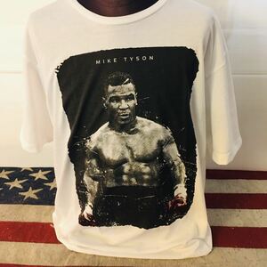  Mike Thai sonXL print T-shirt white boxing T-shirt legend. Champion 