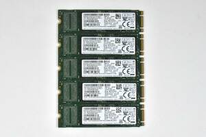 5個セット/SAMSUNG M.2 2280 SSD 256GB /SATA 600/PM871b/健康状態正常,動作確認済み,フォーマット済み/中古品