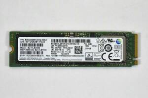 SAMSUNG M.2 2280 NVMe SSD 256GB /健康状態98%/累積使用2879時間/PM981/動作確認済み, フォーマット済み/中古品