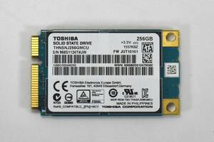 TOSHIBA mSATA SSD 256GB / health condition 90%/. piled use 11198 hour / operation verification ending, format ending / secondhand goods 