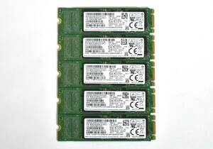 5個セット/SAMSUNG M.2 2280 SSD 256GB /SATA 600/PM871b/健康状態正常,動作確認済み,フォーマット済み/中古品