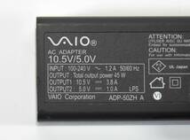 純正 SONY VAIO 10.5V 3.8A ACアダプター/VJ8AC10V9 /45W /外径4.7mm x 内径1.7mm/動作確認済み/中古品_画像2