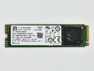 SK hynix M.2 2280 NVMe SSD 256GB /健康状態100%/累積使用2608時間/PC401/動作確認済み, フォーマット済み/中古品 