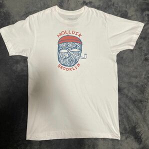 Mollusk mollusk モルスク Tシャツ 白 ビンテージ プリントTシャツ 半袖Tシャツ