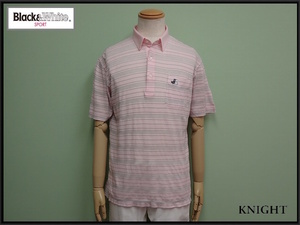  free shipping black and white shirt *L*BLACK WHITE/ Golf / short sleeves / polo-shirt /24*5*1-25