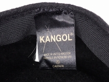 送料無料 KANGOL イギリス製 ハンチング・L★カンゴール/英国製/帽子/黒/24*5*2-10_画像10