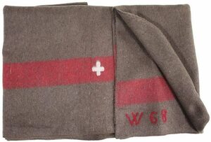  dead stock Switzerland army wool 100% blanket blanket 