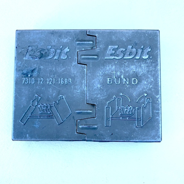 Esbit エスビット ポケットストーブ ドイツ軍 払下品 ブロック体ロゴ