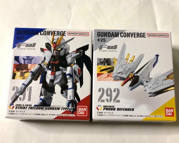 ガンダム コンバージ#25　291ストライクフリーダム弍式 292プラウドディフェンダー　未開封品2種セット