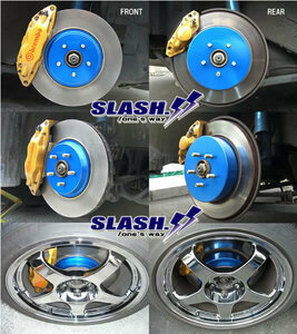 [RC013B+RC014B]■SLASH■DRESS UP ROTOR COVER■SUBARU■IMPREZA WRX STi■GDB■E～G■2004/06～2007/11■Brembo/PCD114.3■Front326x30mm