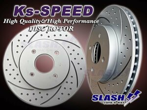 Ks-SPEED[ディンプル+スリット] Front/MD5099 フィット(FIT) GP5 ハイブリッド 2013/09～ Front262x21mm