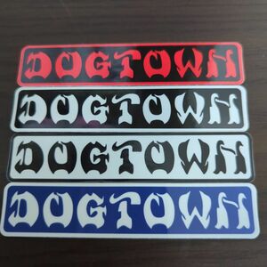(縦2.1cm横10.2cm)DOGTOWN ドッグタウン　ステッカー　四枚セット