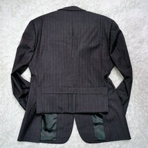 【極美品】ブルックスブラザーズ スーツ セットアップ ストライプ 通勤 グレー ジャケット　サイドベンツ　Sサイズ　グレンチェック　_画像5
