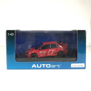 □中古品□ AUTOart オートアート ミニカー 1/43 Mitsubishi Lancer Evolution IX Ralliart(レッド) [57191] 三菱 ランサー