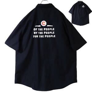 5747/良好 OURAY 半袖 ワークシャツ XL●COLORADO NATIVE OF THE PEOPLE BY THE PEOPLE FOR THE PEOPLE●洗濯プレス済●ネコポス可●古着