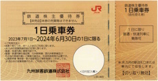 JR Kyushu stockholder complimentary ticket 1~6 sheets 