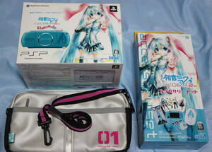 PSP-3000 Hatsune Miku Project DIVA 2nd fully pack + accessory set 