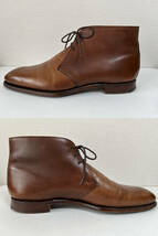 クロケット＆ジョーンズ Crockett & Jones チャッカブーツ Camberley 7 1/2 D ビーチナット ブラウン_画像8