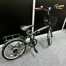 静A015352(053)-4/SR4000【静岡から家財便また引取り】自転車 ジャンク品　パーツ取り　部品取りとして TRAILER 折り畳み自転車 20インチ_画像1