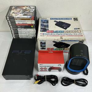 LA037647(061)-347/TN3000【名古屋】SONY ソニー PlayStation2 プレイステーション2 PS2 SCPH-39000 ゲーム機 / ソフト 17点