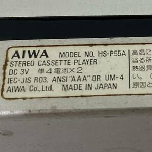 PA037457(054)-411/KK4000【名古屋】AIWA アイワ STEREO CASSETTE PLAYER CassetteBoy MODEL No, HS-P55Aの画像7