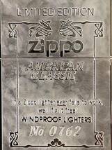 YA039074(053)-105/TY5000【名古屋】Zippo ジッポー K X LIMITED EDITION AMERICAN CLASSIC No.0762 オイルライター_画像6