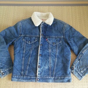 70s 縦落ち ヴィンテージ リーバイス 70605-0217 ボアジャケット サイズ40（L）デニムジャケット LEVI'S 4th グッドサイズ