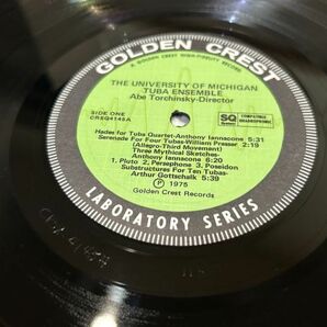 クラシックLP 米Golden Crest CRS-4145 ミシガン大学 パーカッション＆テューバ・アンサンブルの画像5