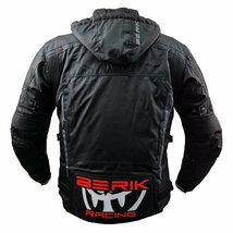 サンプル品 BERIK ベリック ナイロンジャケット 3330 BLACK/RED 50 Lサイズ 秋冬 バイクウェア 【バイク用品】_画像3