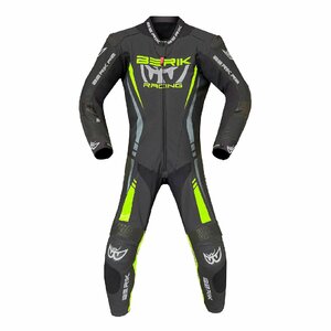  high grade grade MFJ official recognition model new standard BERIK Berik racing suit 334N BLACK/YELLOW 56 size 3XL corresponding sample 